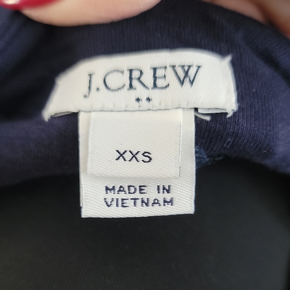 J. Crew Elegant Navy Long Sleeve Dress - Picture 2 of 11